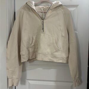 Lululemon Scuba Oversized Half-Zip Hoodie Bone
